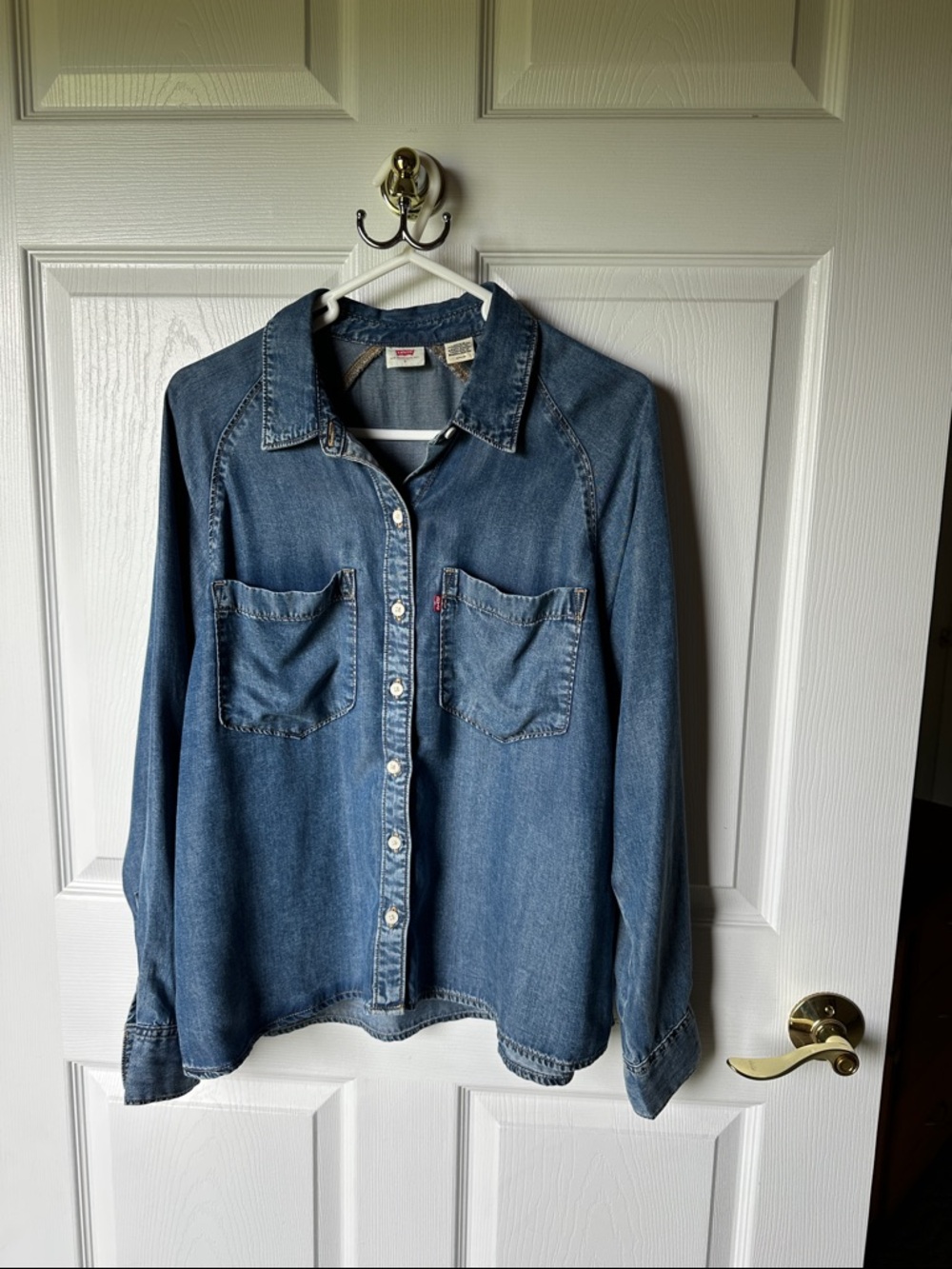 Levi's Blue Denim Button-Up Shirt